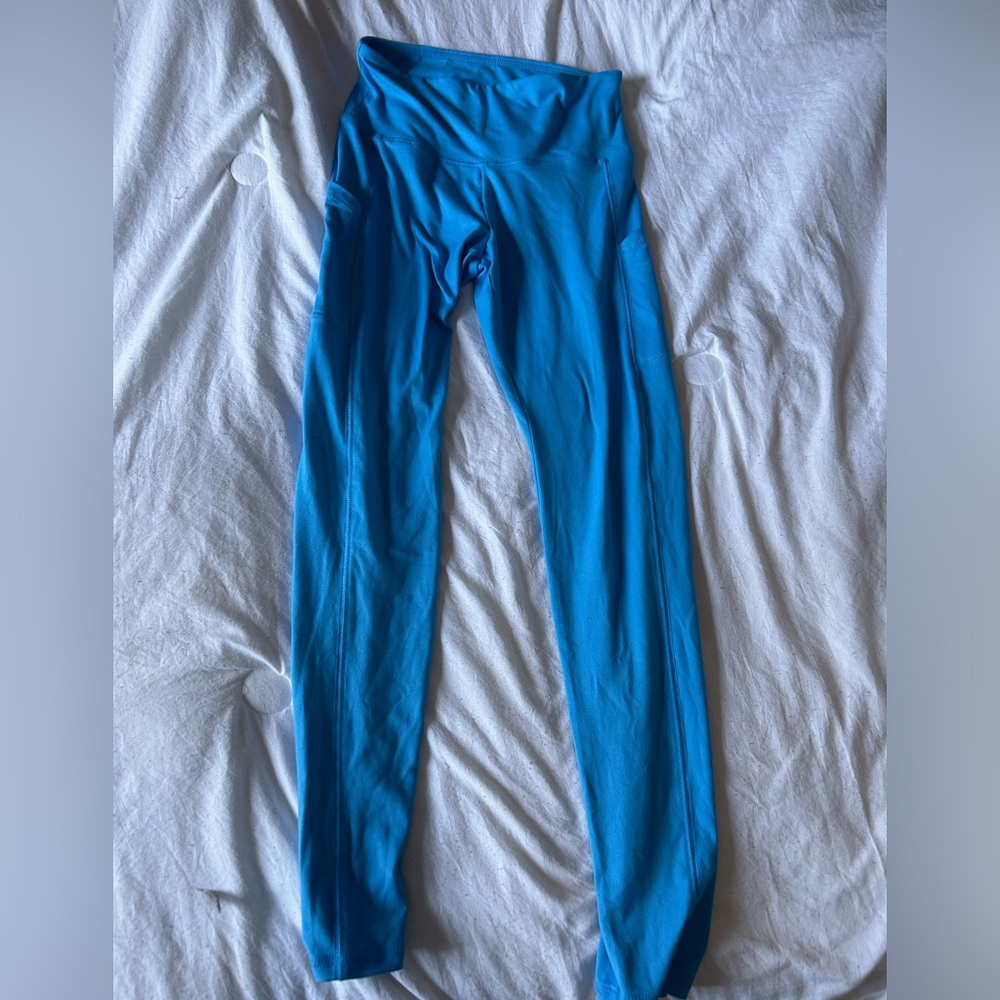 Blue soft leggings